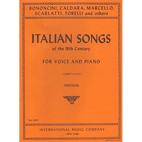 Italian Songs Of The 18th Century