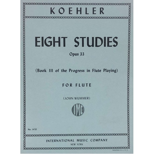 Studies Op. 33 BK 3 for Flute by Ernesto Koehler