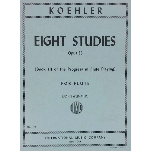 Progress in Flute Playing Op. 33 Volume 3 by Ernesto Kohler