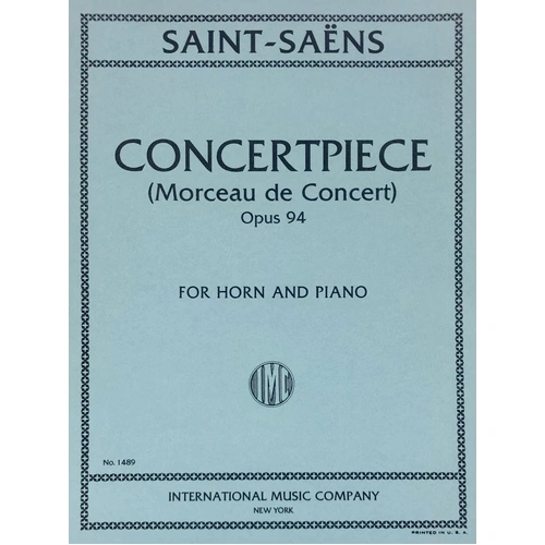 Saint Saens Concertpiece Op. 94 for French Horn and Piano - Score and Part