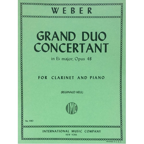 WABER - Grand Duo Concertante Op. 48 for Clarinet and Piano