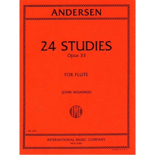 Andersen 24 Studies Op. 33 for Flute - Intermediate to Advanced Level