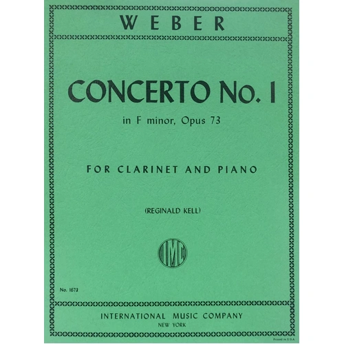 Weber - Concerto No. 1 Op. 73 for Clarinet and Piano