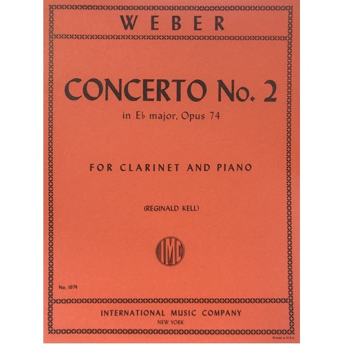 Concerto No. 2 Op. 74 for Clarinet by Carl Maria von Weber