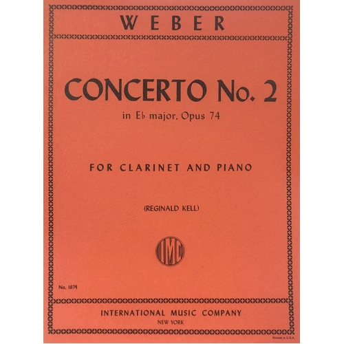 Concerto No. 2 in E-flat Major, Op. 74 for Clarinet by Carl Maria von Weber
