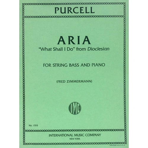 Purcell - Aria What Shall I Do for Double Bass and Piano