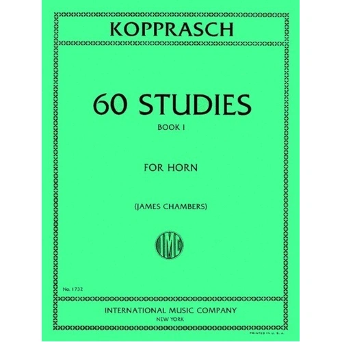 Kopprasch 60 Studies Book 1 for French Horn, Edited by James Chambers