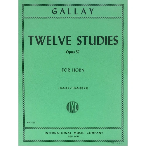 Gallay 12 Studies Op. 57 for French Horn - Edited by James Chambers