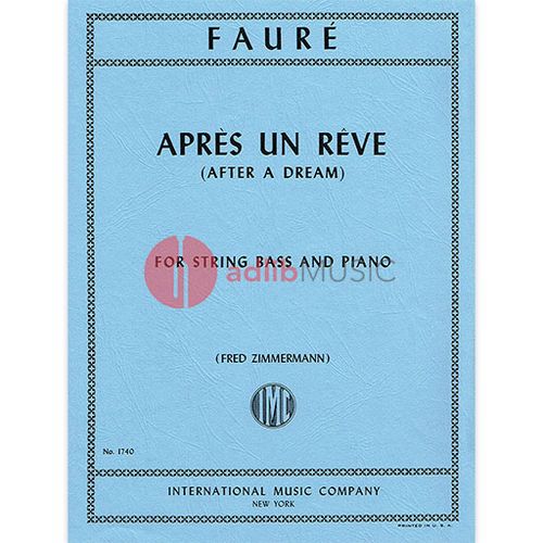 Apres Un Reve Double Bass and Piano Sheet Music