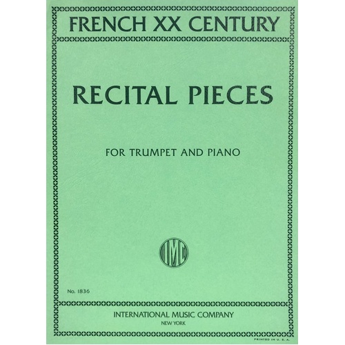 French 20th Century Recital Pieces for Trumpet and Piano - Score and Part