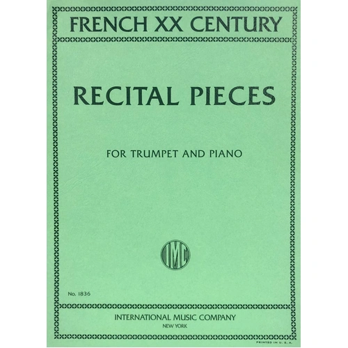 French 20th Century Recital Pieces for Trumpet and Piano, Score and Part