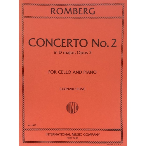Romberg - Concerto No. 2 in D Major, Op. 3 for Cello and Piano