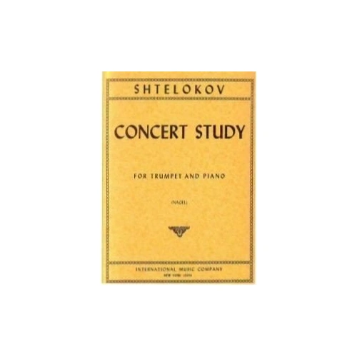 Concert Study for Trumpet by Vjacheslav Shtelokov - Trumpet Solo, 1 Page, International Music Company