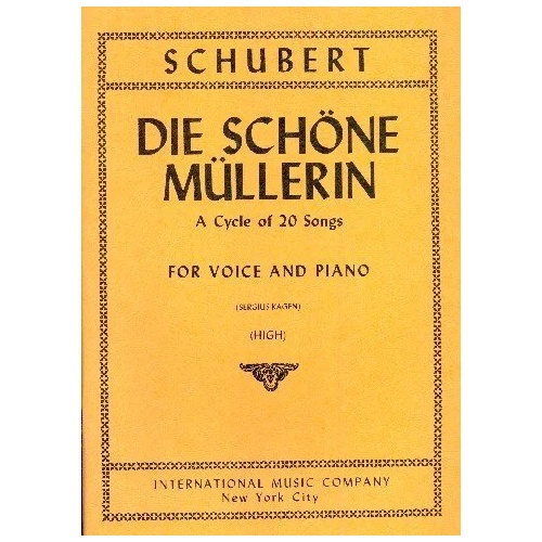 Die Schone Mullerin Op 25 by Franz Schubert for Voice - International Music Company