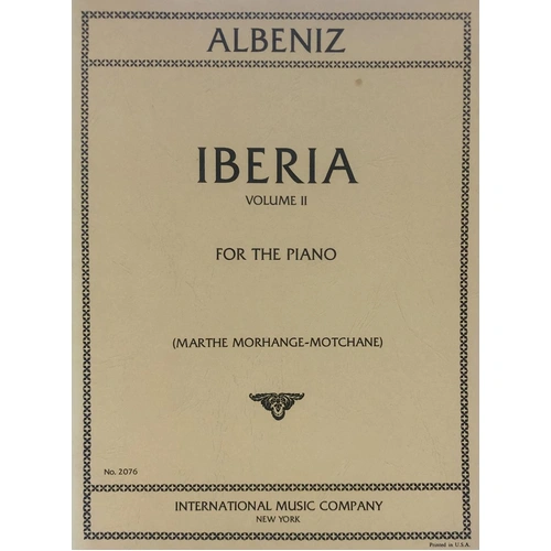 Albeniz - Iberia Suite Vol 2 for Piano