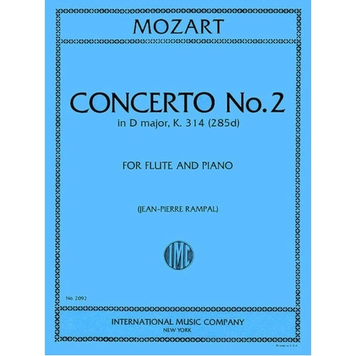 Mozart - Concerto No. 2 in D Major K 314 for Flute/Piano Edited by Jean Pierre Rampal
