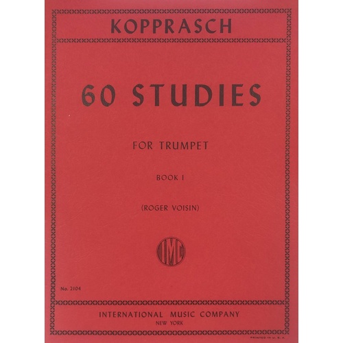 Kopprasch 60 Studies Book 1 for Trumpet
