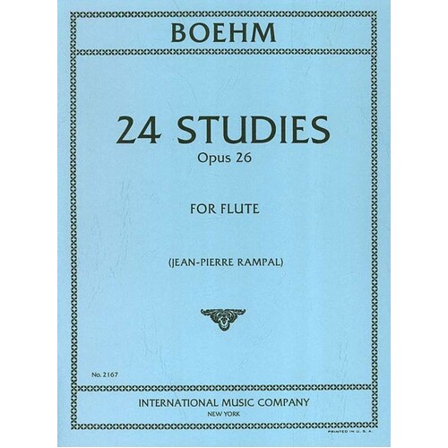 Bohm - 24 Caprices Op 26 Flute (Softcover Book)