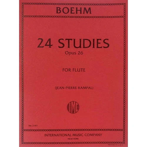 Boehm 24 Etudes-Caprices Op. 26 for Flute Solo - International Music Company