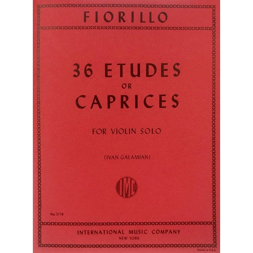 Fiorillo 36 Etudes or Caprices for Violin - International Music Company