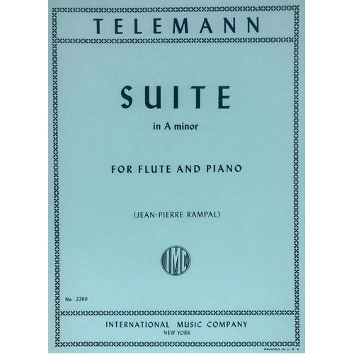 Telemann Suite in A Minor for Flute/Piano Edited by Jean-Pierre Rampal