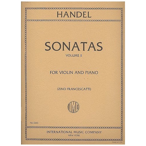 Handel - Six Sonatas Volume 2 for Violin and Piano