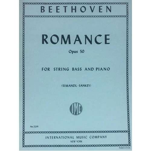 Romance in F Minor, Op. 50 for Double Bass, Edited by Stuart Sankey, International Music Company