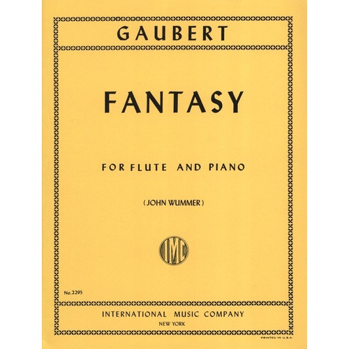 Gaubert Fantasy for Flute and Piano - Score and Part