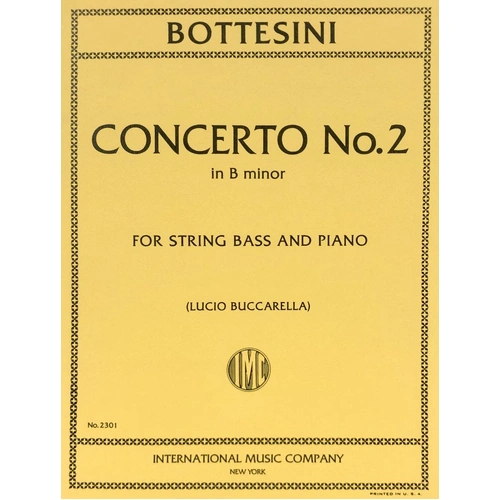 Concerto No. 2 in B Minor for Double Bass, Edited by Lucio Buccarella
