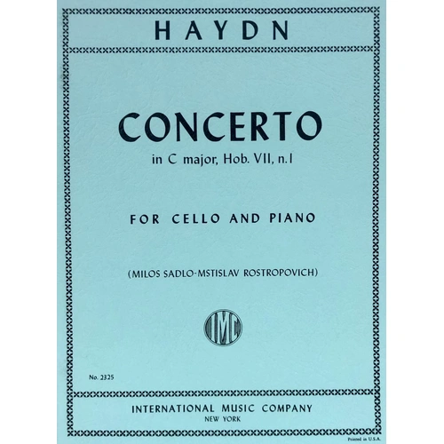 Haydn - Concerto in C Major Hob VIIb:1 for Cello and Piano, Edited by Rostropovich