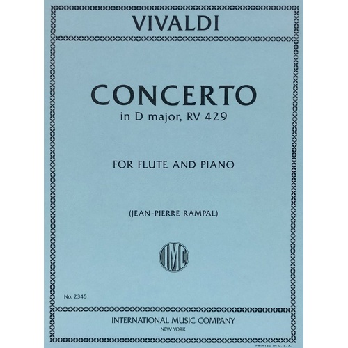 Concerto in D Major RV 429 for Flute and Piano by Antonio Vivaldi