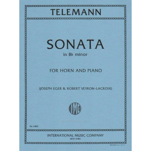 Sonata in Bb Major for Horn and Piano - IMC2403