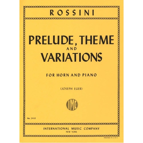 Rossini - Prelude Theme and Variation for French Horn and Piano