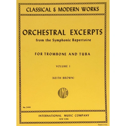 Orchestral Excerpts Vol 1 for Trombone and Tuba - International Music Company