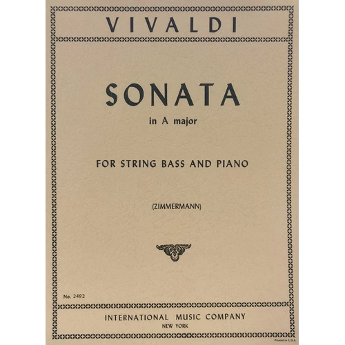Vivaldi Sonata in A Major RV 31 Op. 2 No. 2 for Double Bass and Piano