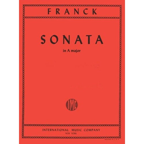 Franck - Sonata A Orig For Violin Flute/Piano Ed Rampal (Softcover Book)