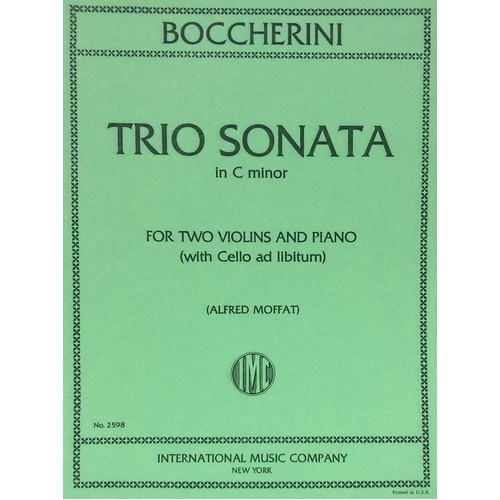 Trio Sonata in C Minor for Two Violins and Piano by Luigi Boccherini