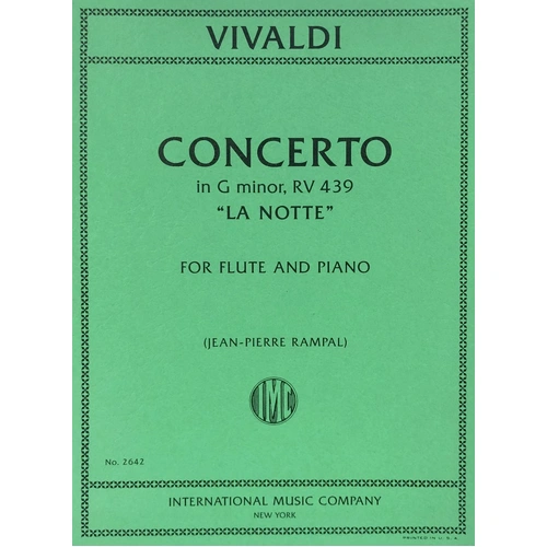 Concerto in G Minor RV439 'La Notte' for Flute and Piano by Vivaldi