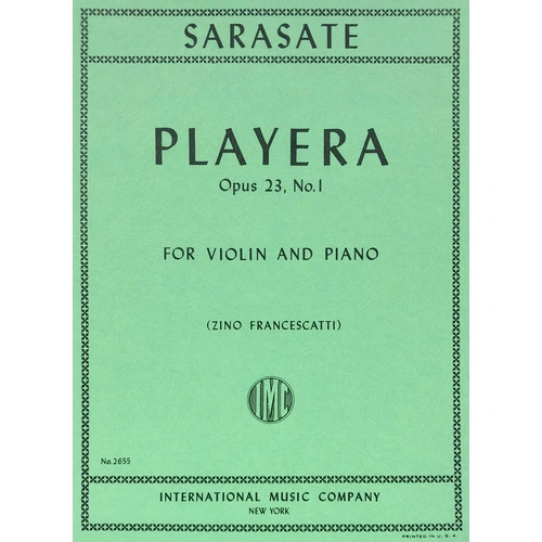 Sarasate - Playera Op. 23 No. 1 for Violin