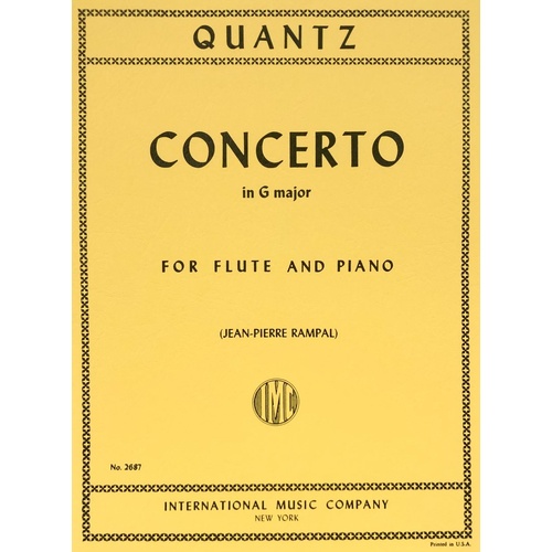 Quantz - Concerto in G Major QV5/174 for Flute and Piano