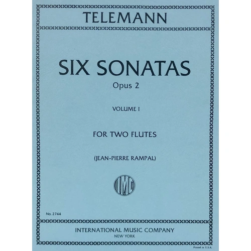 Telemann - 6 Sonatas Op. 2 Vol. 1 for 2 Flutes
