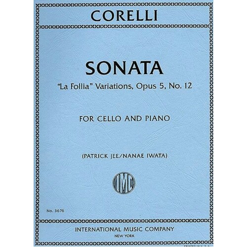 Sonata Op 5 No 12 La Follia Francescatti Violin Piano (Softcover Book)