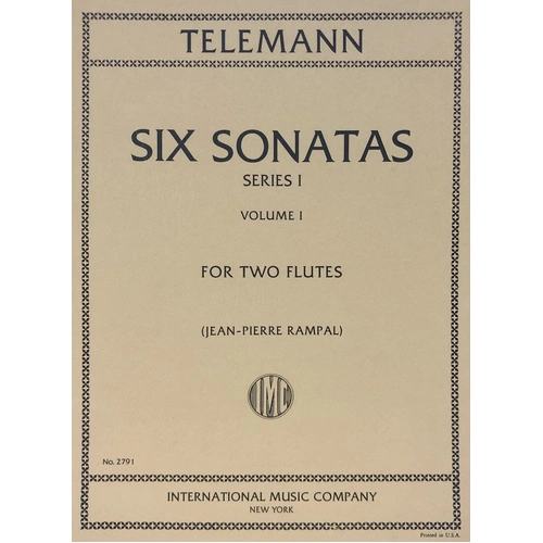 Telemann - Six Sonatas Series 1 Vol 1 for 2 Flutes, Edited by Jean-Pierre Rampal