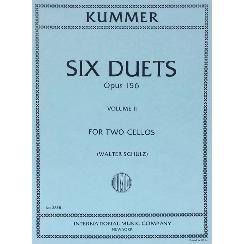 KUMMER - Six Duets Op. 156 Vol. 2 for 2 Cellos