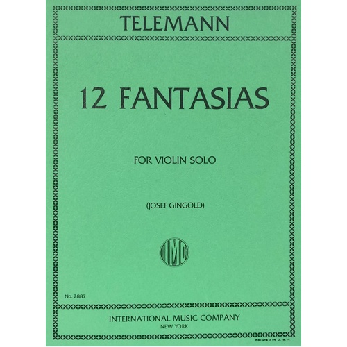 Fantasies 12 Ed Gingold Violin Solo Score and Part