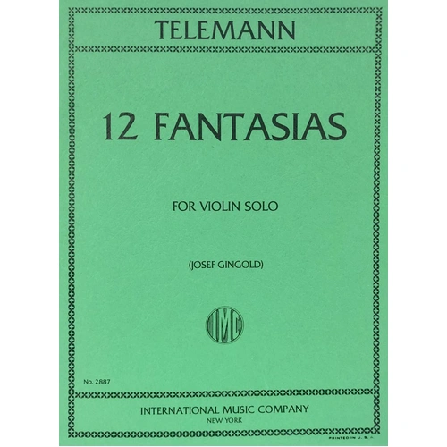 Fantasies 12 Ed Gingold Violin Solo Score and Part