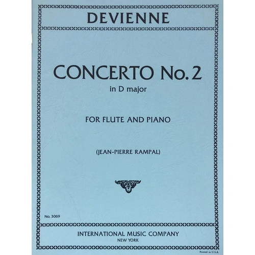 Concerto No. 2 in D Major for Flute and Piano by Francois Devienne, Published by International Music Company