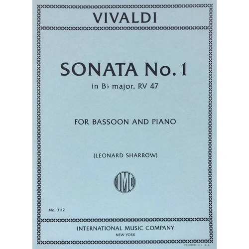 Vivaldi - Sonata No 1 in B Flat RV 47 for Bassoon and Piano