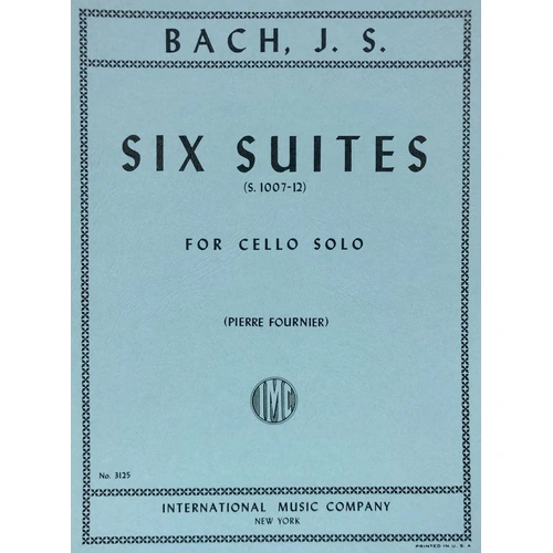Bach - 6 Suites BWV 1007-1012 for Cello, Edited by Pierre Fournier