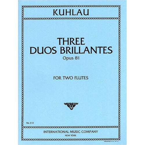 Duos Brillants 3 Op 81 2 Fl